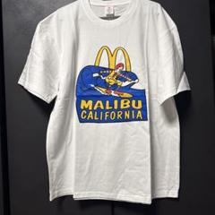 マクドナルド ロナルドTシャツ MALIBU CALIFORNIA XXL 白