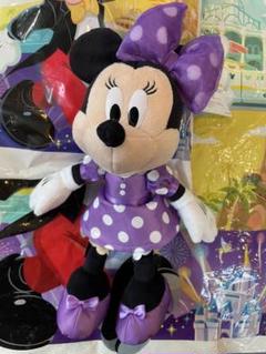 ミニー　ぬいぐるみチャーム　リボンセット　紫 ぬいぐるみチャーム(紫) ミニーちゃん ディズニーリゾート