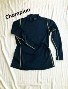 Champion ハイネックアンダーシャツ　ダブルドライ　黒　長袖　M