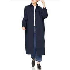 A4762 ミラオーウェン ロングコート ウール ノーカラー 青 水色 F 2022 AUTUMN WINTER 2nd COLLECTION │ Mila Owen（ミラ