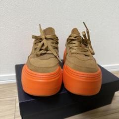 【UGG】　ベージュ/イエロー プラットフォーム　マリンメガレース　厚底 UGGの新作スニーカーMarin Mega Lace/Marin Mega Slip Onロンチ