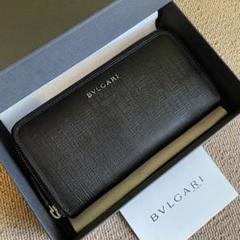 ブルガリ ロングウォレット 黒 ブランド 未使用級 長財布 ブラック 美品 正規品⭐️美品⭐️BVLGARI ブルガリ 男女兼用 ロングウォレット