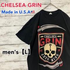 ●T455【アメリカ製】チェルシー・グリン バンドTシャツ ブラック系 【L】