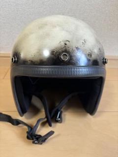 M 新品未使用　ポリヘル　ポリス　アイボリーエイジング　　　ヘルメット XL 新品未使用 ポリヘル ポリス アイボリーエイジング赤フレア
