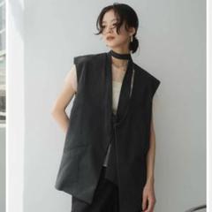 knuth Marf collarless jacket ブラック collarless jacket/black | KNUTH MARF