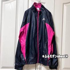 adidas アディダス　ナイロンジャケット　ジャンパー　サイドピンクライン