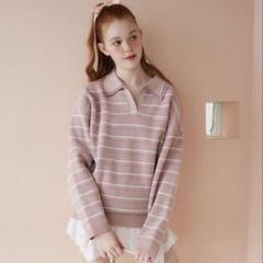 新品タグ付き Seemi. by NICE CLAUP ラガーニット seemi. byNICECLAUP ラガーニット ピンク ナイスクラップ - メルカリ