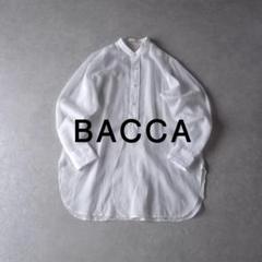美品 トゥモローランド BACCA 2,5万 オーガンジー バンドカラーシャツ