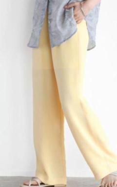 SCOT CLUB系RADIATE イエロー ワイドパンツ シンプルデザイン