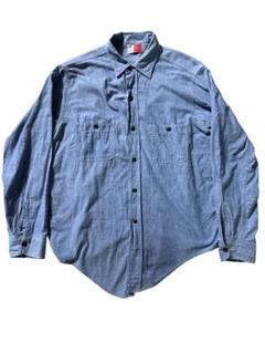レア 50s〜 US NAVY ステンシル無し シャンブレーシャツ 猫目 民間