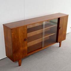 【UKヴィンテージ 1960s】チーク材キャビネット（見せる×隠す・多用途）