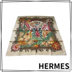 エルメス/Hermès　シルクスカーフ　カレ90 champignon きのこ エルメス Hermes カレ90 キノコ柄 スカーフChanpignion