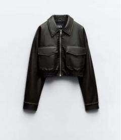 ZARA チェック柄ボンバージャケット ボンバーニットジャケット アウター CHECKERED KNIT BOMBER JACKET - Brown / Ecru | ZARA United States