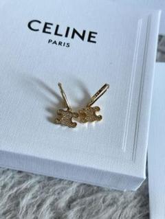 CELINE トリオンフ スタッズ / ブラス シルバー セリーヌ CELINE CELINE ピアス 461CY6BRA トリオンフ スタッズ