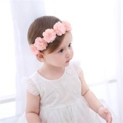 人気商品☆ベビー花飾り☆イベント用☆ヘアバンド☆シフォン花☆おしゃれアイテム