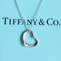 袋、箱付き✨Tiffany & Co. シルバーオープンハートネックレス