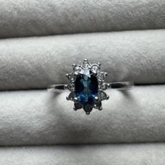 凛*様 天然ロンドンブルートパーズ❣️オーバルカットリング15ct 2025年最新】オーバル リング ロンドンブルートパーズの人気