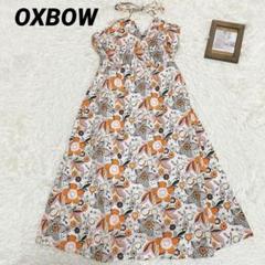 未使用タグ付き OXBOW ワンピース 総花柄 トロピカル M