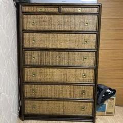 木製ラタンタンス 7段