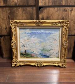 中島晃次「阿賀野川」油彩 画：サムホール サイズ 中島晃次「阿賀野川」油彩 画：サムホール サイズ