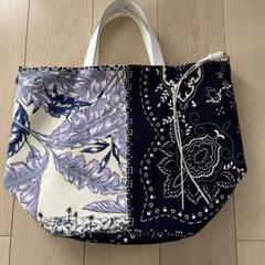manipuriマニプリヒョウ柄×バンダナ柄トートバッグ 美品