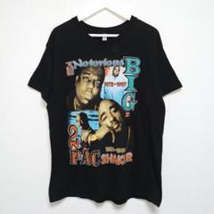 Vintage 90s Tupac 2PAC & Biggie Notorious B.I.G. Rap Tee T