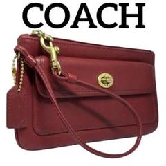 COACH オールドコーチ ターンロック アクセサリーポーチ レザー COACH オールドコーチ ターンロック アクセサリーポーチ レザー