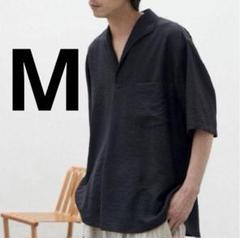 LIDNM RAYON WASHER SKIPPER SHIRT　M