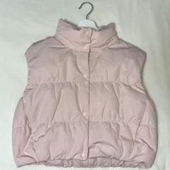 完売品　UNIQLO ユニクロC  ダウンクロップドベスト ベージュ　L ユニクロ公式 | ダウンクロップドベスト