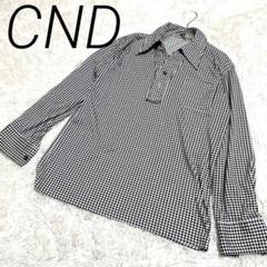 G.N.D チェック柄 長袖シャツ メンズ 袖口ボタン　胸ポケット　柔らか生地