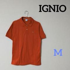 IGNIO　イグニオ　メンズ　ゴルフ　スポーツ　半袖　ポロシャツ　オレンジ　M