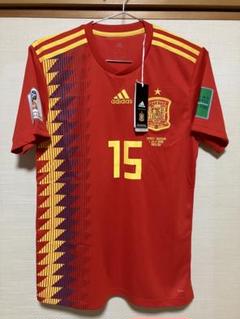 【美品】サッカー　スペイン代表　セルヒオ・ラモス　ユニフォーム　15番　W杯 美品】サッカー スペイン代表 セルヒオ・ラモス ユニフォーム 15