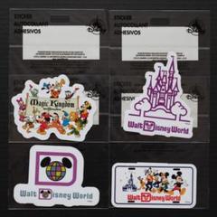 【WDW 50周年】ディズニーランド マジックキングダム ステッカー 4枚セット