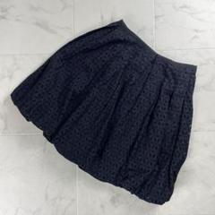 美品 FOXEY 総レース バルーンスカート 裏地あり 黒 サイズ40