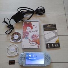 美品★psp2000本体★水色★新品バッテリー、ゲーム３つ、メモリー、充電器付き
