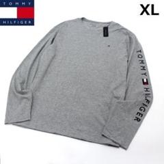 USA トミーヒルフィガー◇長袖 ロンTシャツ◇袖ロゴ刺繍/TT20XL