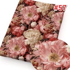 残１☆#57☆特価再販 3D 立体 花柄プリント 生地 花柄 輸入生地のサムネイル