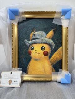 ゴッホピカチュウ 金枠 Mサイズ キャンバス - メルカリ