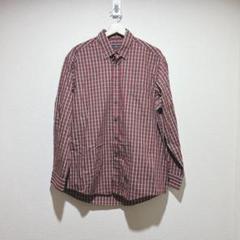 【クラブルームレギュラーフィット】チェック柄長袖シャツ　コットン100 メンズ