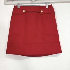 アンタイトル 【M】ミニスカート フレア ゴールドボタン 高見え キレイめ