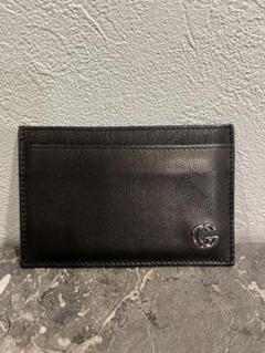 GUCCI ブラック レザー カードケース 名刺入れ - メルカリ