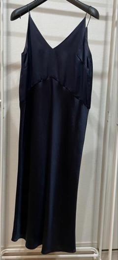 BACCA バッカ✨ソフトサテン キャミソールワンピース　ブラック　36 item308a7d26402a11ef86ef0242ac