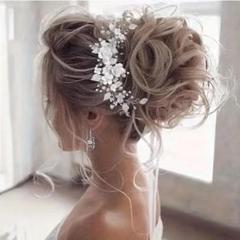 リーフブライダルヘアアクセサリー カチューシャ