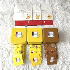 美品✨ ピカチュウ イーブイ ガトーフェスタハラダ ポケモン 缶 3個セット&袋