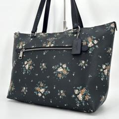 極美品◎ コーチ ローズ ブーケ 花柄 テイラー トートバッグ A4