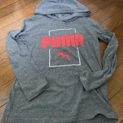PUMA フード付きパーカー M10/12 グレー