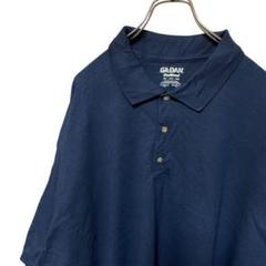 無地　ギルダンGILDAN 半袖ポロシャツ　ブラック　4XL
