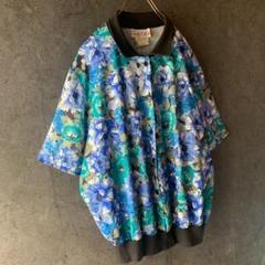 【USA製】90s 花柄 総柄シャツ フラワー レトロ vintage 古着
