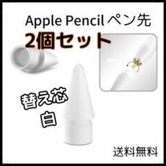 △Apple pencil ペン先 アップル ペンシル 替え芯 2個 白