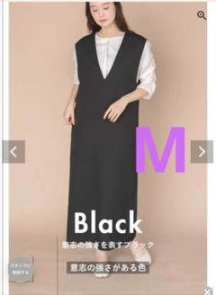 ✨美品✨ ナインアール rrrrrrrrr Vネックワンピース ネイビーS 新品同様rrrrrrrrr ナインアール オールシーズンVネックワンピース M